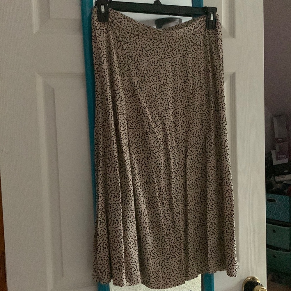 AE Printed Midi Slip Skirt